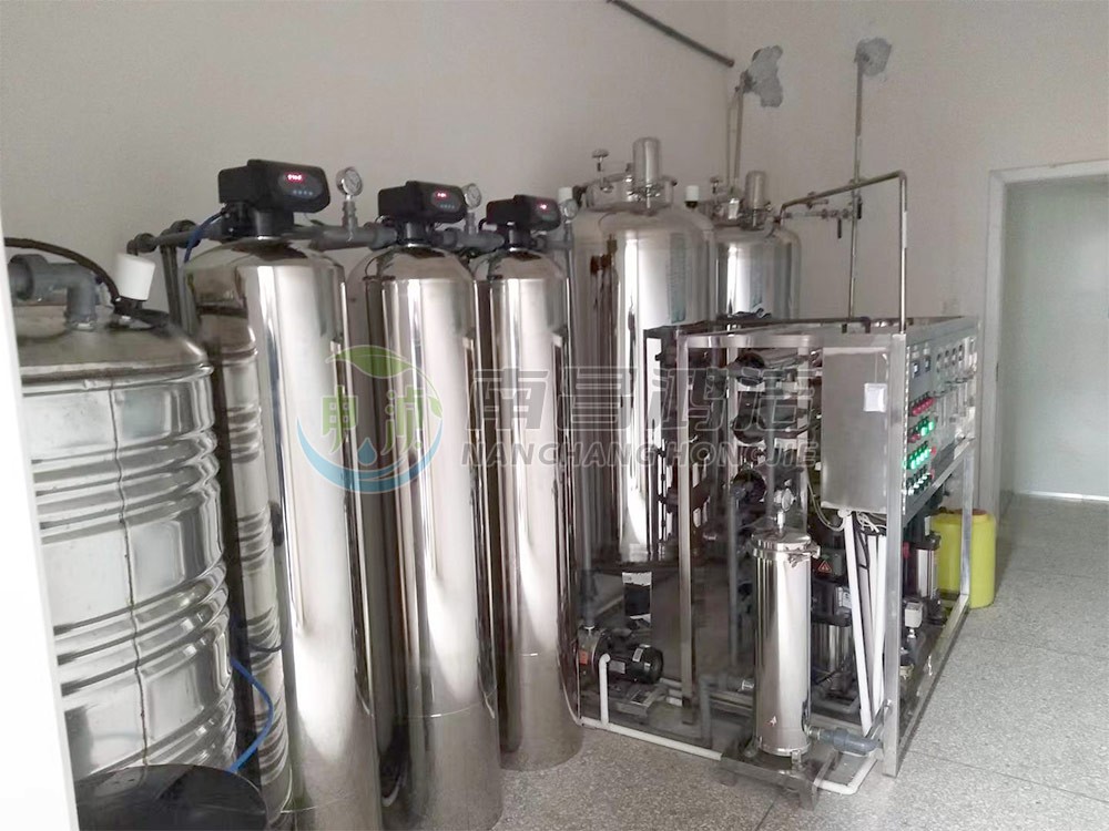 江西瑞济生物科技有限公司0.5吨二级反渗透纯化水设备